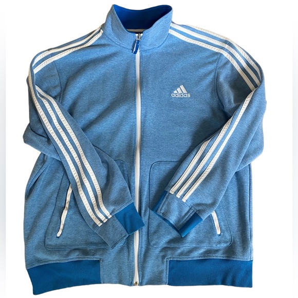 adidas Jackets & Coats Adidas Zip Up Jacket 3 Stripe Xl Athletic